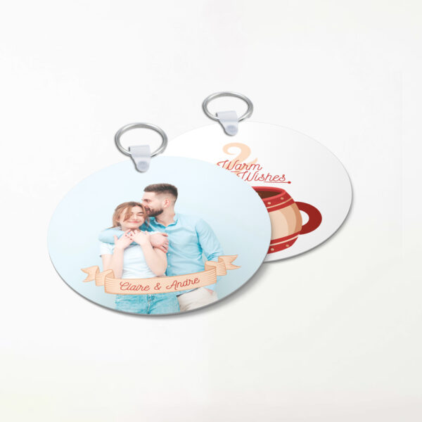 Personalised Round keyring