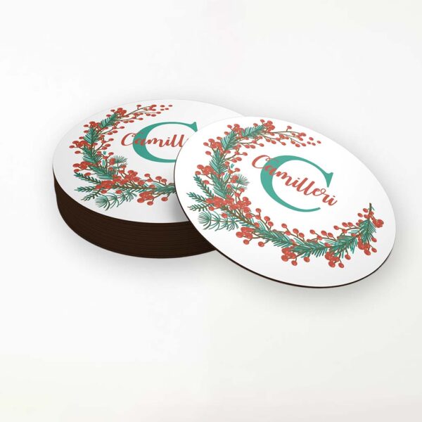 Round Coasters Set of 6 (MDF)