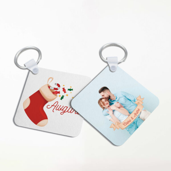 Personalised Square Keyring