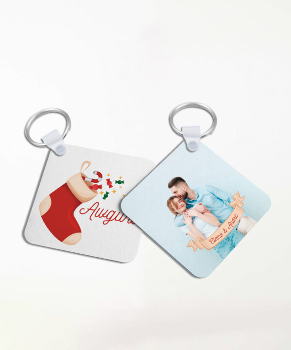 Personalised Square Keyring